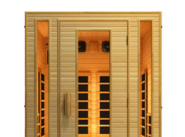sauna cabin made of wood